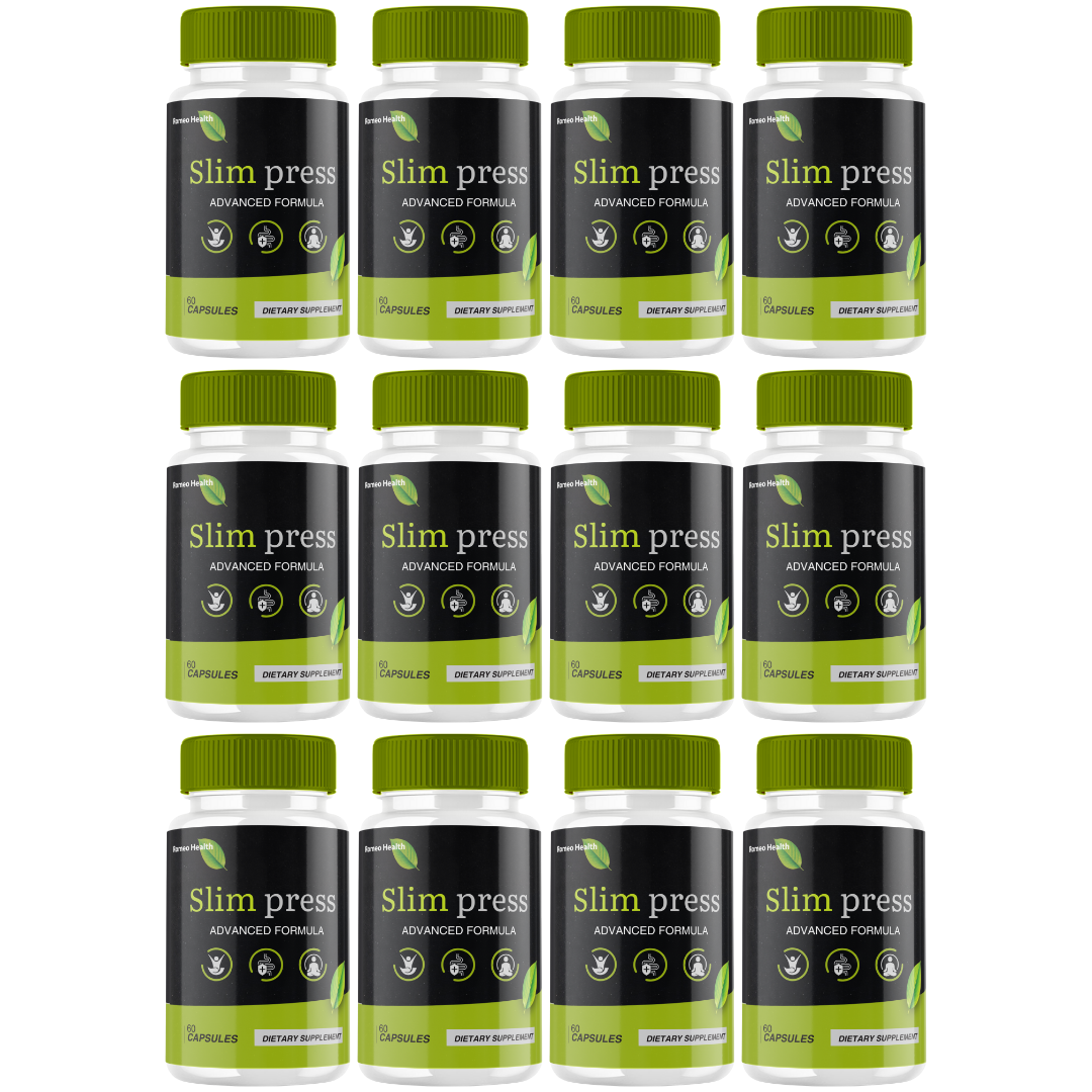 Slimpress Capsules, Official Slim-Press Natural weight loss (12 Bottle)