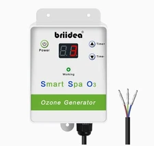 Smart Spa O3 Hot Tub Ozone Generator Briidea Model HBOG-1 5W ( Missing Parts )