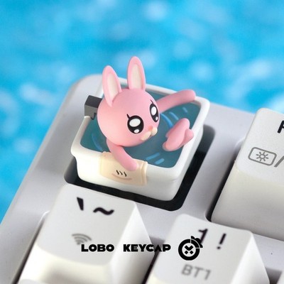 Kawaii Artisan Resin Keycap Handmade Custom MX Cherry Mechanical Keyboard