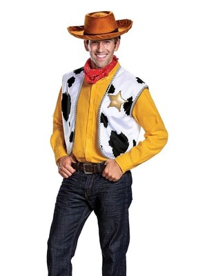 Woody Deluxe Kit Toy Story 4 Sheriff Fancy Dress Up Halloween Costume Accessory