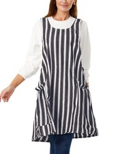 Cozy Adjustable Cross Back Apron For Women With Pockets Cotton Linen Cook