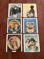 Lot Of 6 CED VideoDisc , VTG. Mystery Classic Movies, For Watching Or Wall Decor