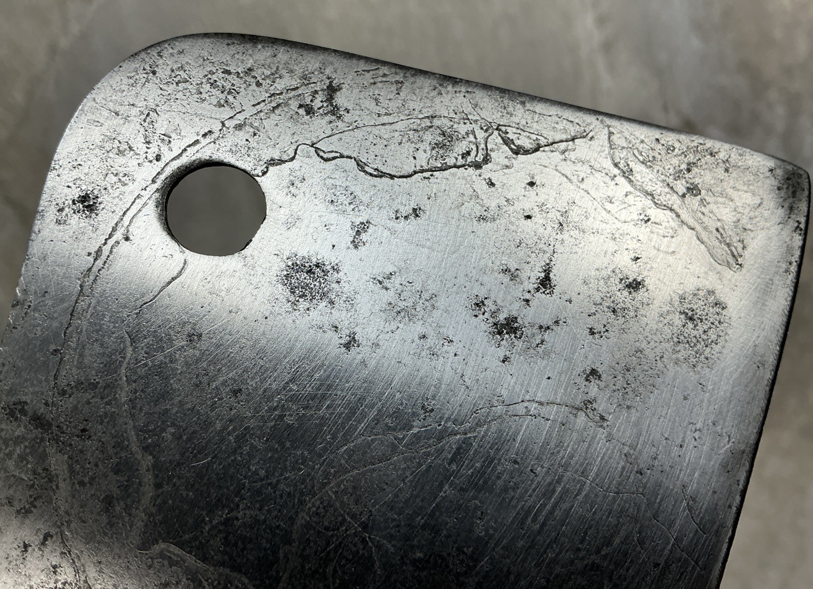 Vintage Meriden Cutlery Co. USA Meat Cleaver 7 in. Carbon Steel