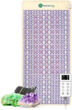 HealthyLine F TAJ Half King Left Infrared Heating Mat Gemstones, 80 x 38