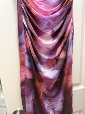 NWT Cider Bodycon Women’s Sleeveless Ruched Dress, Purple And Pink, Size Small