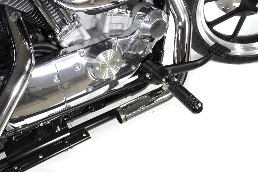 Kit de control delantero negro con clavijas para Harley Davidson Foto 3 de 4