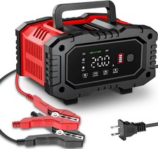 Car Battery Charger 20Amp, 12V 24V LiFePO4 Lead Acid Automatic Smart Battery ...