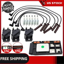 IgnitionCoil+Wire+Spark Plug+Control Module For Chevrolet Impala MonteCarlo DR39