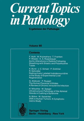 W. H. Kirsten (u. a.) | Current Topics in Pathology / Ergebnisse der Pathologie