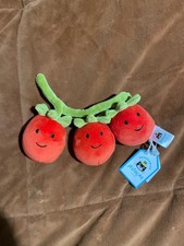 Jellycat "Vivacious Tomatoes" Soft Plush Toy rare and retired vegetable with tag
