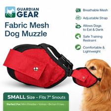    Guardian Gear Small Dog Muzzle Adjustable Breathable Mesh Training Muzzle
