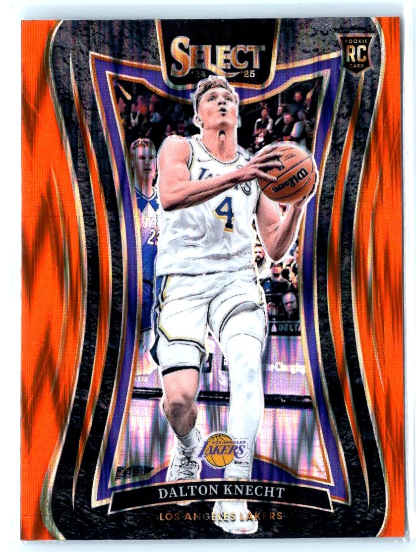2024-25 Panini Select #373 Dalton Knecht Orange Flash Prizm