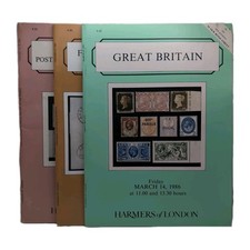 3x HARMERS of LONDON 1986 Postage Stamps Sale...