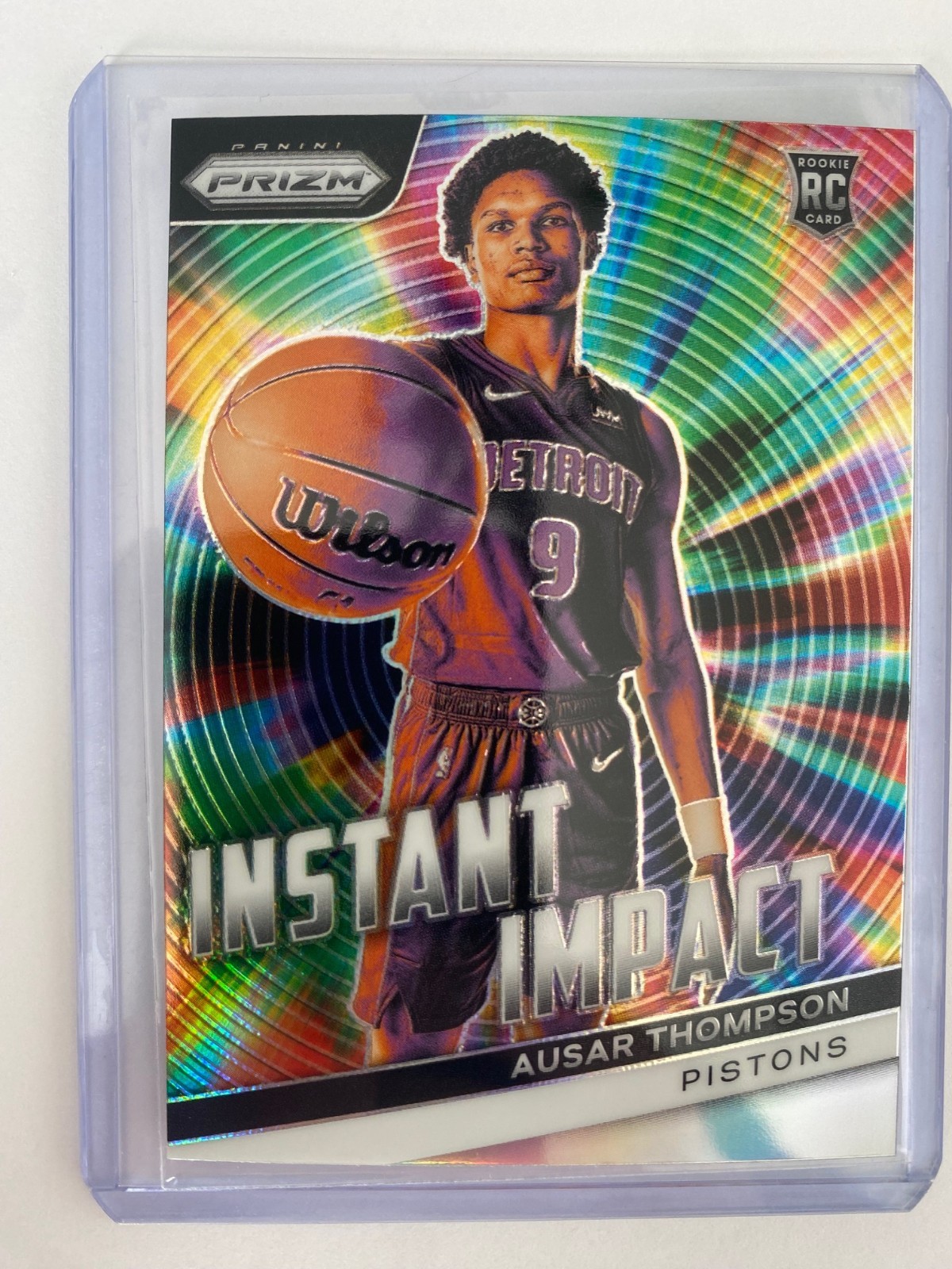 2023-24 Panini Prizm AUSAR THOMPSON Rookie Instant Impact Silver Prizm