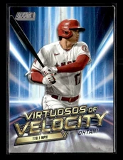 2023 Stadium Club #VV-2 Shohei Ohtani Virtuosos of Velocity Los Angeles Angels