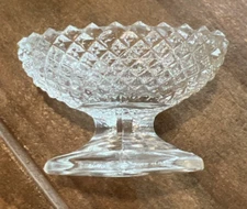 Antique 4 Salt Cellars Nut Dishes English Hobnail Westmoreland Clear Glass