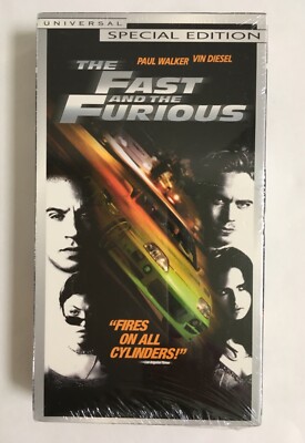 The Fast and the Furious (VHS, 2002, Special Edition) Brand New
