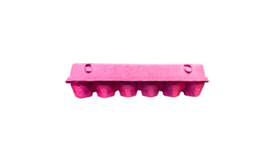 Color Pink Pulp Egg Cartons For 12 Eggs For Easter, Crafting, Parts Storage (3)