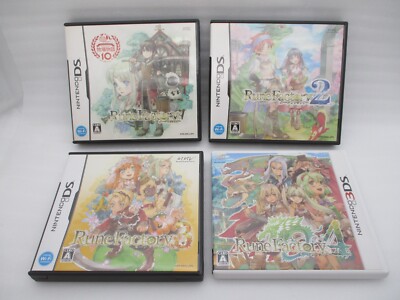 DS Rune Factory 1, 2, 3 & 3DS Rune Factory 4 4Games Japan Neu Harvest Moon