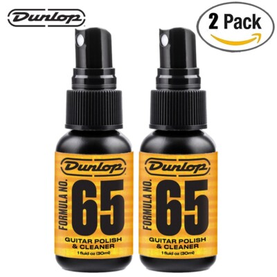 2-PACK Dunlop Formula No. 65 Guitar Polish & Cleaner 1-oz. Bottle 651J