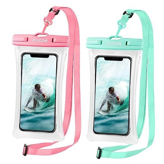 CACOE Floatable Universal Waterproof Earbuds for Devices Up to 7.0