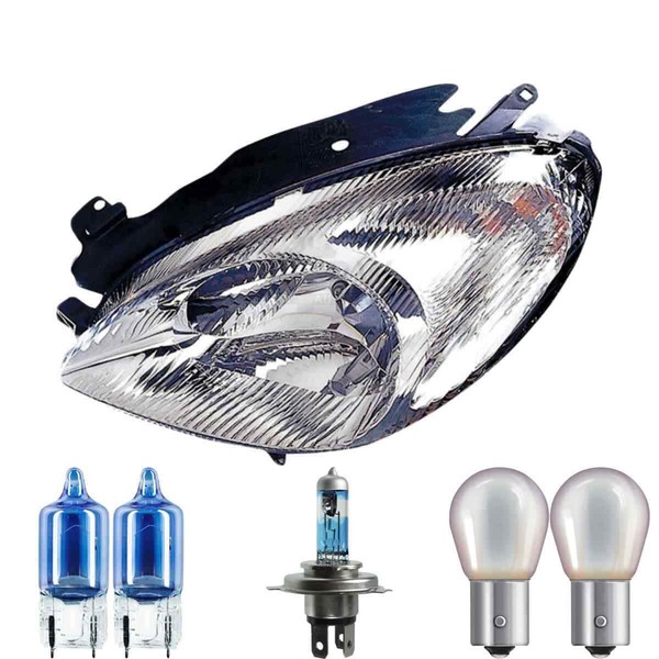 Halogen Scheinwerfer Links H4 FüR CitroëN Xsara Picasso Inklusive Lampen-image