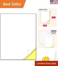 High-Quality 200 Sheets Printable Self-Adhesive Sticker Paper - Matte Finish