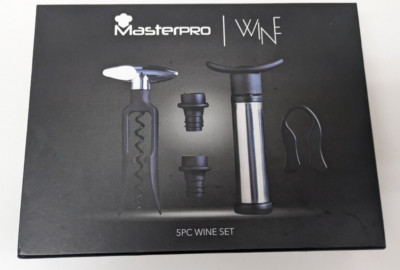 Weinkorkenzieher MasterPro Set 5-teilig Weinkeller Zubehör