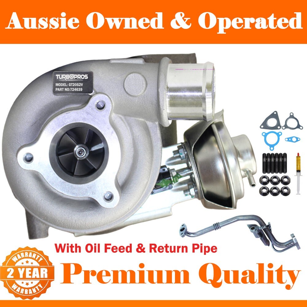 Turbo Charger+Genuine Oil Feed Pipe For Nissan Patrol ZD30 3.0L 01/2002-12/2006