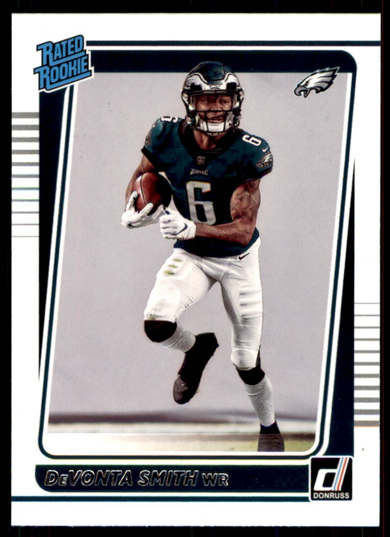 DeVonta Smith 2021 Donruss Rookie Rated Card #261 Philadelphia Eagles