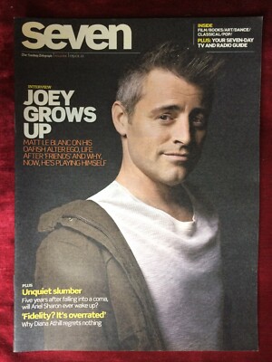 SEVEN magazine 09-Jan-2011 MATT LE BLANC Diana Athill Ariel Sharon Michael Roux