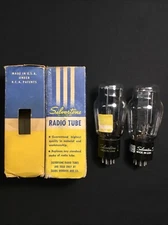 NOS PAIR SILVERTONE 5X4G Power Rectifier VACUUM TUBES USA Tested I.7603-D
