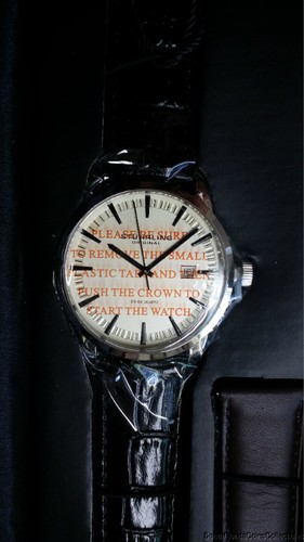 NEW IN BOX EXTRA LARGE MEN'S STUHRLING STAINLESS WATCH 555A.03 - Picture 3 of 3