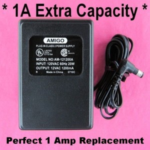 120v To 12 Volt Ac 1 Amp Transformer Power Supply Wall Adapter Voltage Converter Ebay