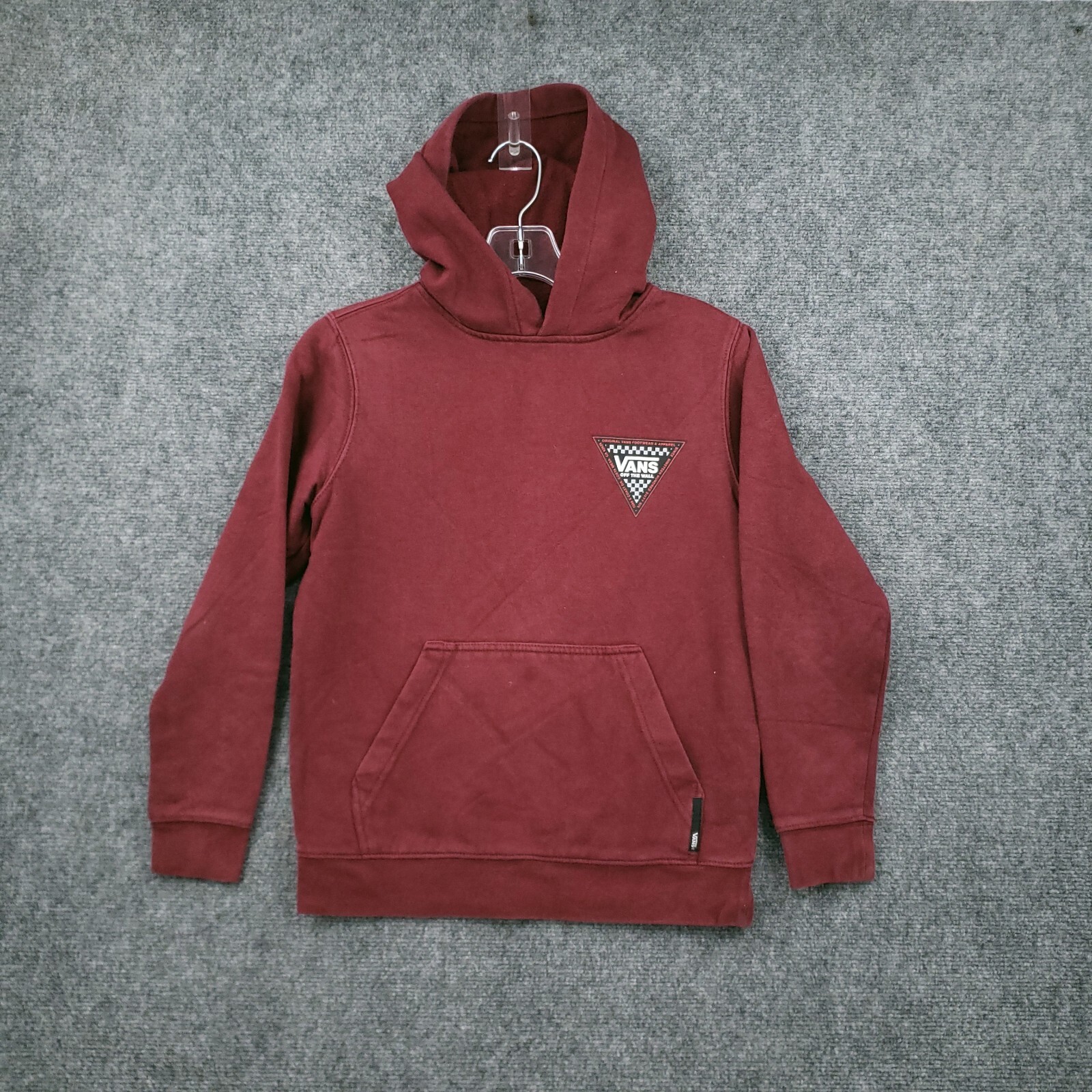 Vans Off The Wall Hoodie Mens Small Red 