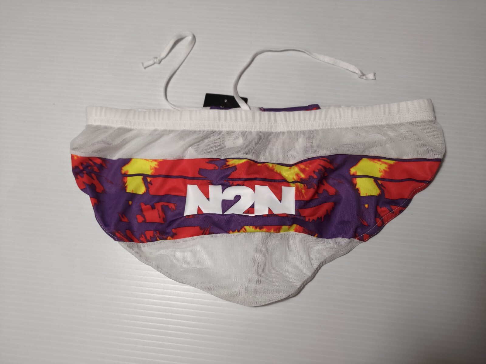 N2N BODYWEAR NITRO X SWIM BRIEFS. MIAMI TROPIC. MED. NWT. RARE 🌈 GAY SWIMWEAR