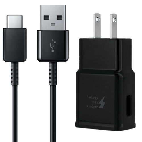 Original Samsung Galaxy Note 8 S8 S9 Plus Fast USB Wall Charger 4FT Type-C Cable - Picture 1 of 9