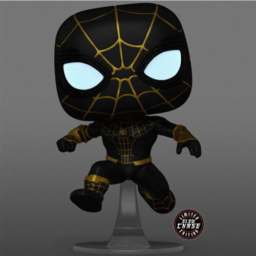 SpiderMan on Black Suit Unmasked US Exclusive Pop! Vinyl Collectable Figures - Picture 3 of 3