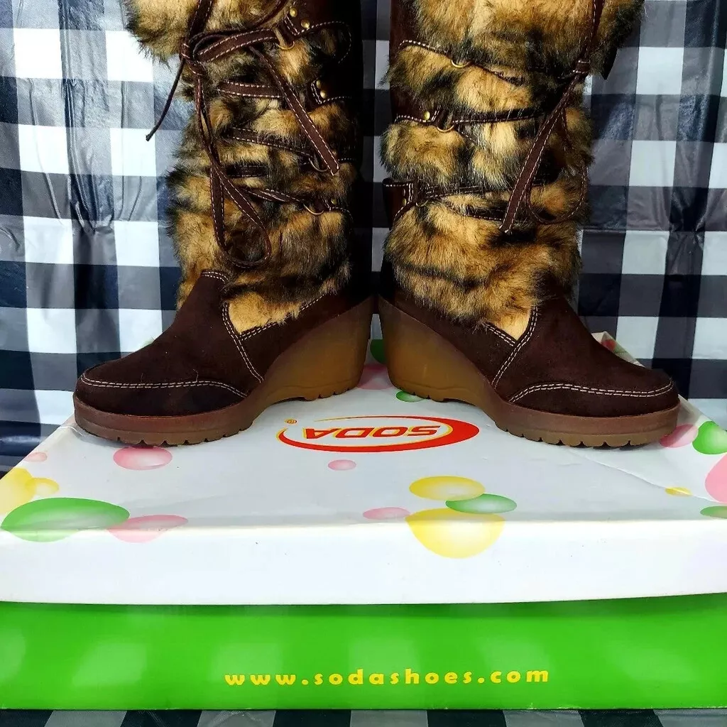 Soda wedge booties sale