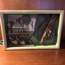 Vintage Golf History Framed Shadow Box 8 X 12 Wall Decor