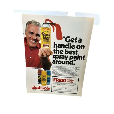 1985 Ara Parseghian Rust Not Enamel Print Ad