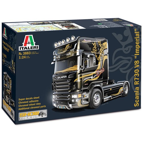Italeri 3883 Motrice Camion Scania R730 V8 Topline Imperial, Kit Scala 1:24 - Foto 1 di 6