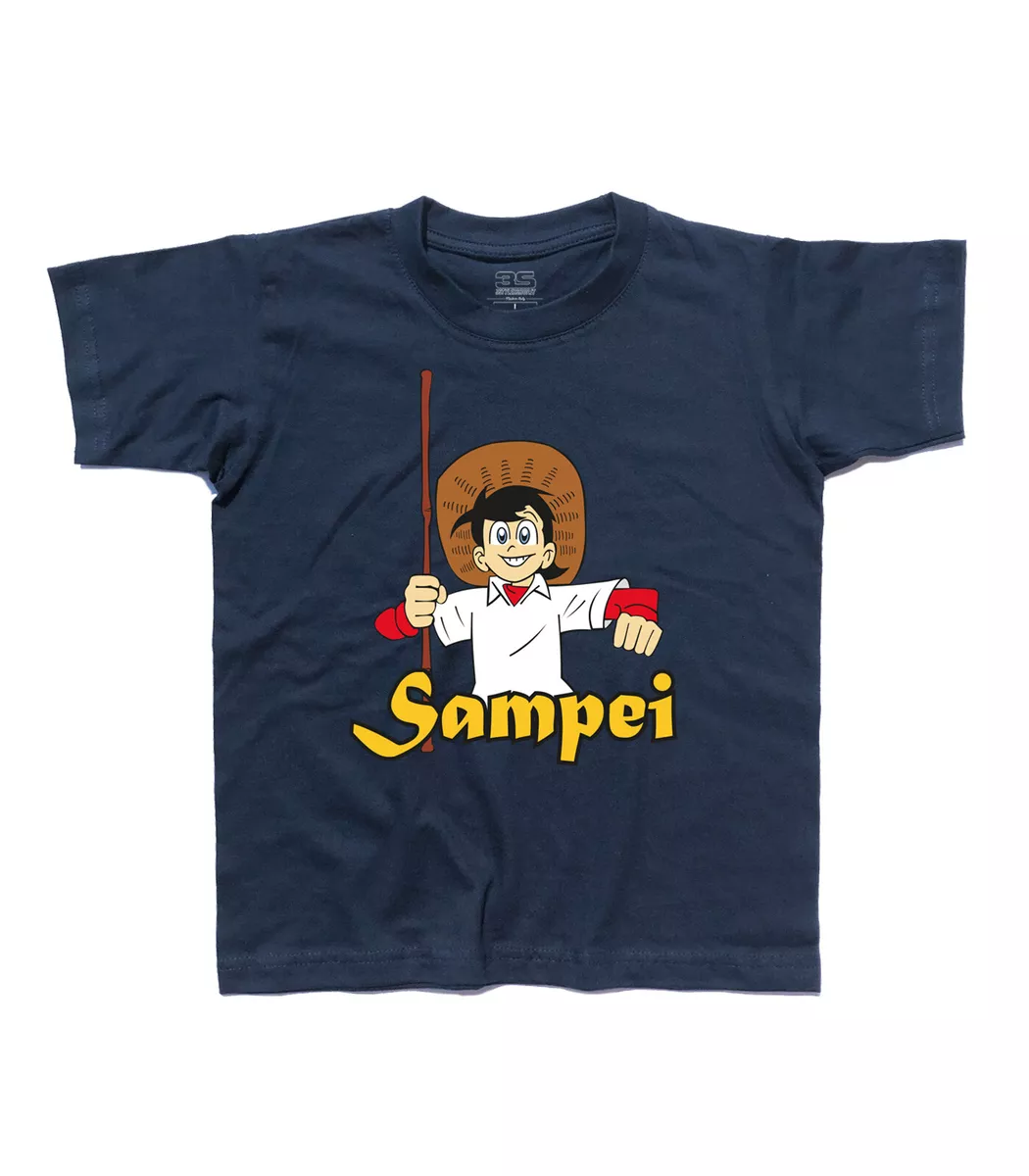 T Shirt Child Sampei the Fisherman Fishing Fish Fishing Japan Cartoons Ages 80