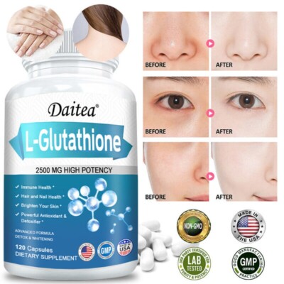 L-Glutathion Glutation Reduced Amino Acids 2500 mg 30 bis 120 Kapseln