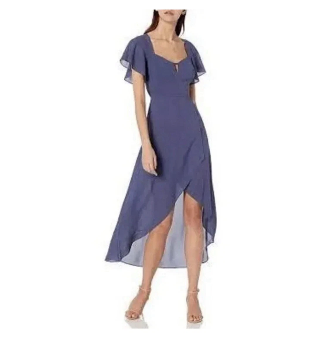 Robe Midi Fleurie Ali & Jay Casa Del Mar – Dos Nu, Smockée – Taille S, Bleue – Neuve Avec étiquettes