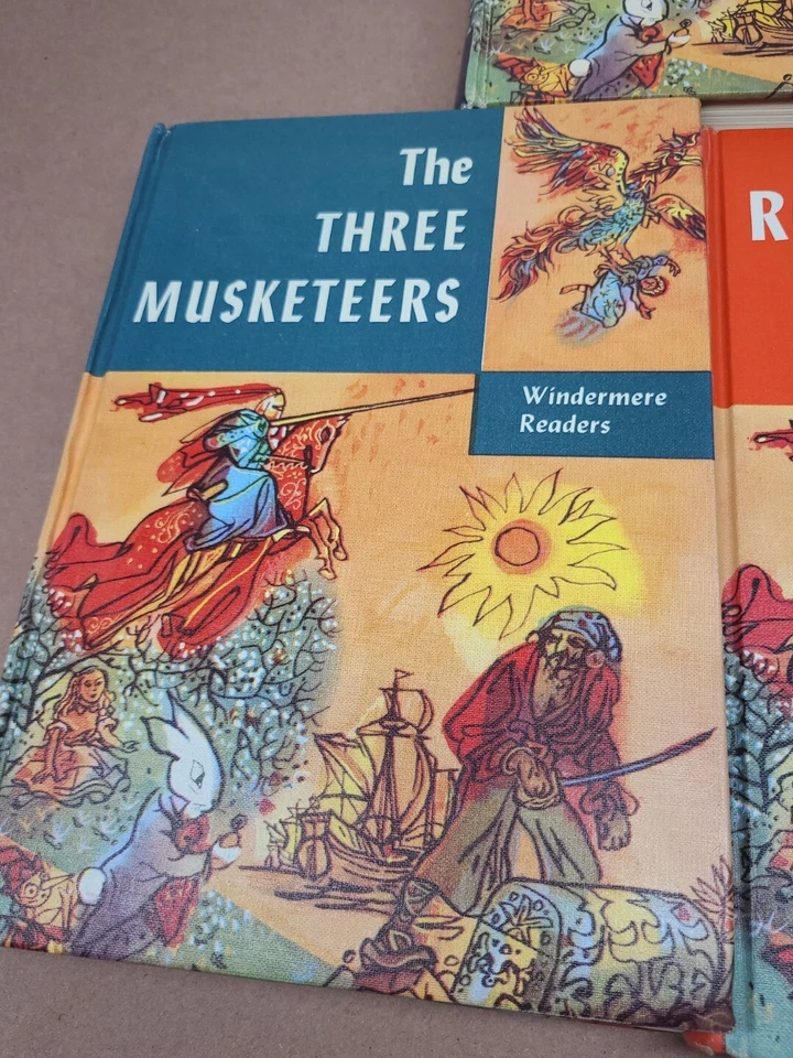 Windermere Readers Books Lot of 5 Heidi 3 Musketeers Robison Crusoe Gullivers  - Image 3 of 4