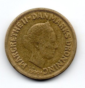 Denmark 1990, Margrethe II Danmarks Dronning, 10 Kroner, accept offers 1