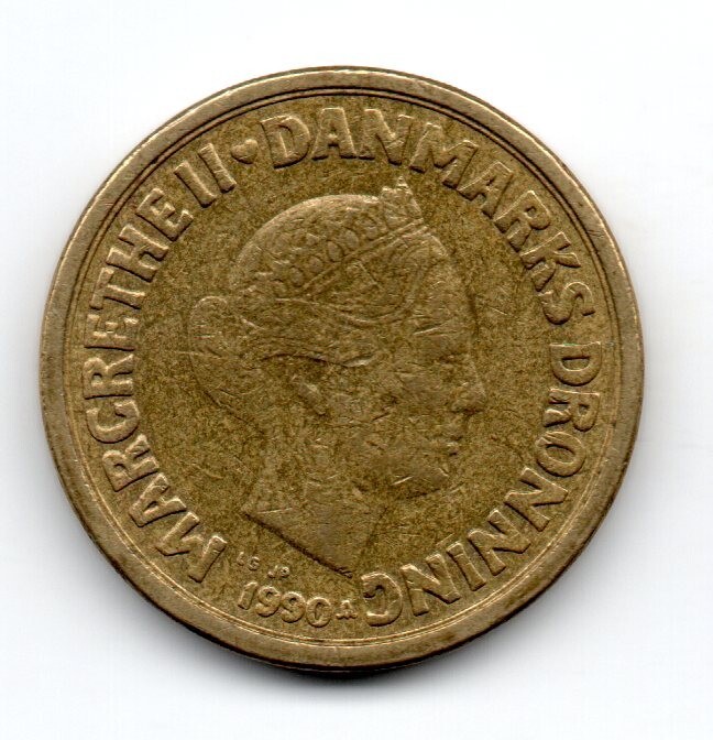 Denmark 1990, Margrethe II Danmarks Dronning, 10 Kroner, accept offers 2