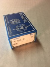 BOX OF 100 INDUSTRIAL SEWING NEEDLES 108GS SIZE 75/029 --FREE SHIPPING--