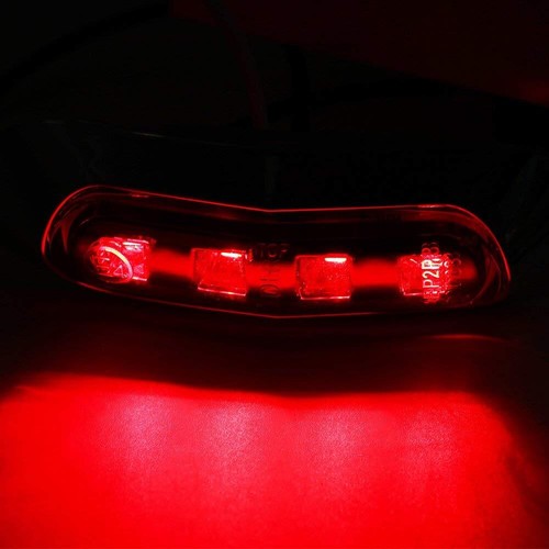10X Amber LED Trailer Truck Side Marker Lights 4LED Clearance RV 12V-24V - Picture 16 of 19